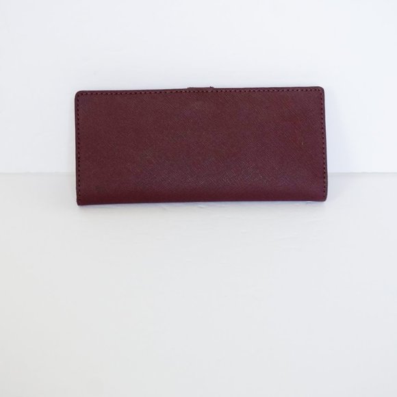 Michael Kors Jet Set MD Slim Bifold Wallet Merlot - Picture 5 of 7
